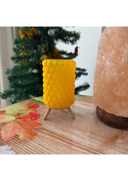 Desenli Ayaklı Masa Lambası