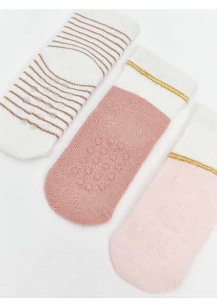 Desenli Kız Bebek Havlu Soket Çorap 3'lü (W5) modelleri