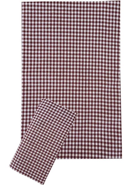 Zefir Desen Sofra Bezi Masa Örtüsü 170 x 170 cm Bordo