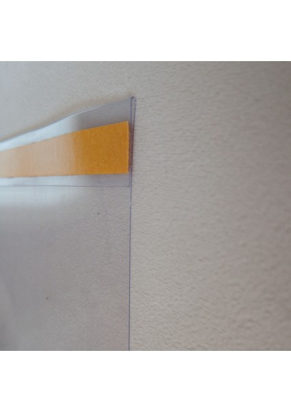 10 Adet Yatay A6 Ebat C Büküm Yapışkanlı Pvc Şeffaf Etiket Isimlik Fiyatlık modelleri