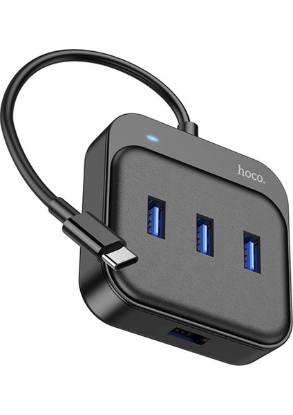 Hoco HB31 4in1 Type-C To 4x Usb3.0 Hub Çevirici Dönüştürücü Adaptör 0.2m-(57 - M607K611-R03 modelleri
