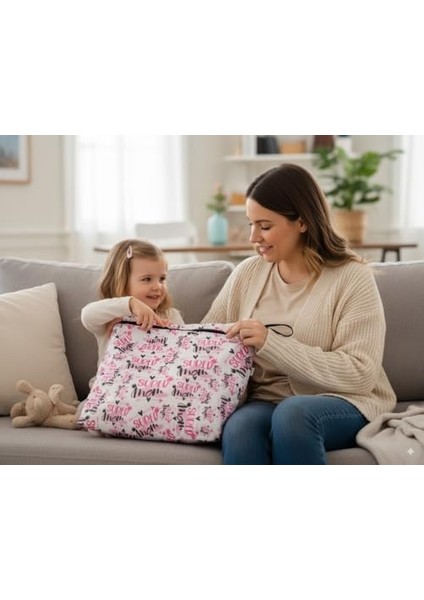 Yorni Supermom Su Geçirmez Bebek Kirli Bez Kıyafet Islak Mayo Çantası, Torbası (43X46 Cm)