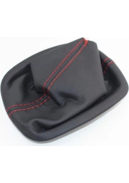 Dacia Lodgy (2012-2015) Uyumlu Vites Körüğü Siyah Deri Kırmızı Dikiş modelleri