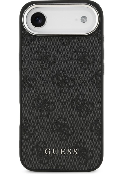 iPhone 17 Air Uyumlu Kılıf Guess Orjinal Lisanslı M-Safe Özellikli 4g Klasik Yazı Logolu Kapak Siyah modelleri