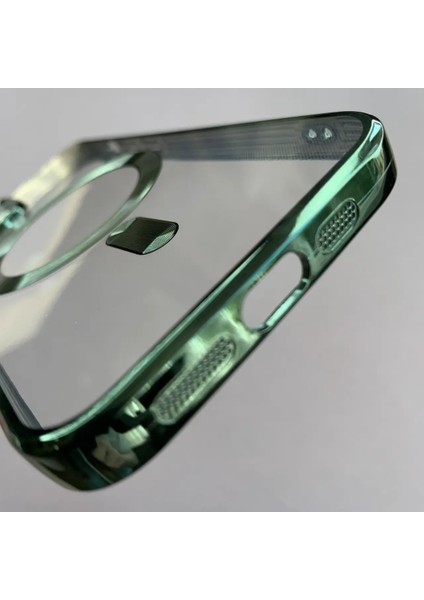 Iphone 14 Plus Uyumlu Magsafe Kenarlar Renkli Kılıf modelleri