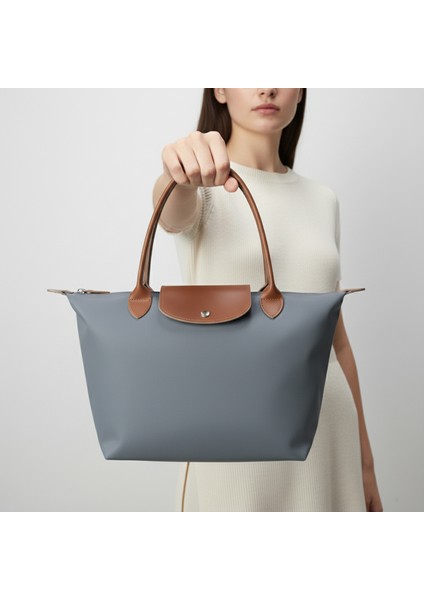 Kadın Uzun Saplı Katlanabilir Omuz Çantası