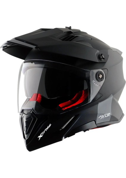 X-Cross Dual Vizör Kask Siyah