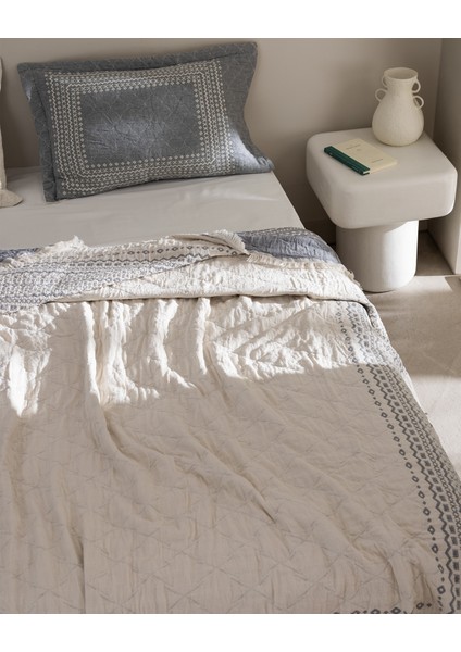 Brice Çift Kişilik %100 Pamuk Yatak Örtüsü - Gri modelleri