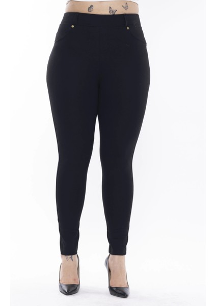 Kadın Cep Detaylı Büyük Beden Tayt Pantolon modelleri