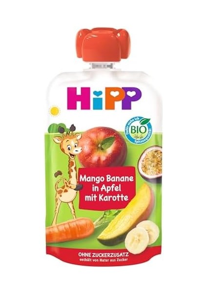 Hipp Organik Havuçlu Karışık Meyve Püresi 100 gr