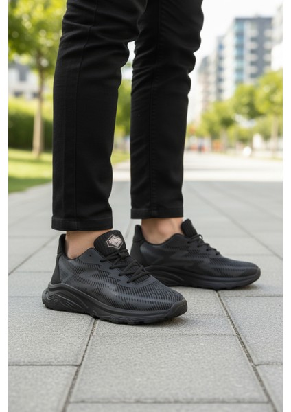 Siyah Bağcıklı Kaymaz Taban Erkek Outdoor Ayakkabı M2015 M modelleri