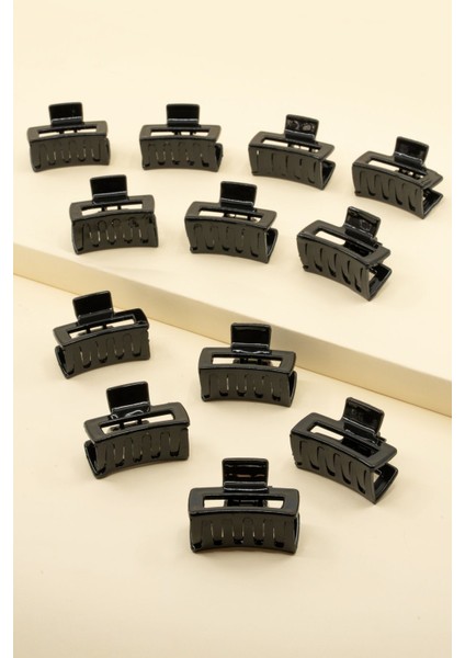 Kadın 10'lu Renkli Orta Boy Mandal Toka Seti