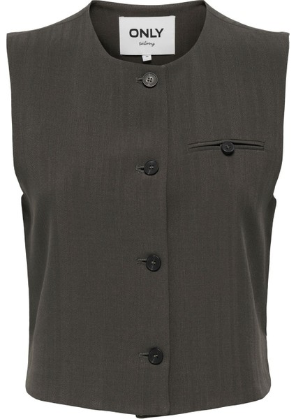 Onlmateo Lıfe S/l Strıpe Vest cc Tlr Kadın Siyah Yelek - 15351087