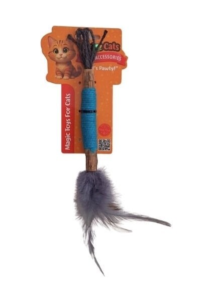 Petzzcats Zımpara Matatabi ve Çıngırak Sesli Peluş Kedi Oyuncağı Mavi 1X20 cm