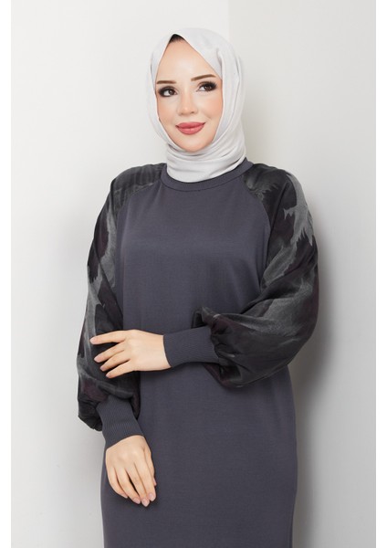 Kadın Kolu Ipek Kupra Merserize Triko Elbise -PMK484 fiyatları