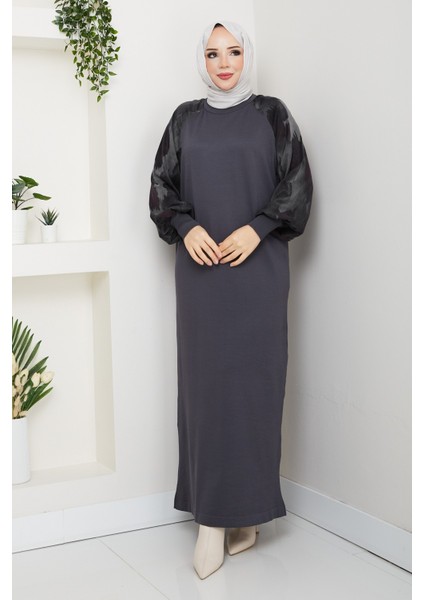 Kadın Kolu Ipek Kupra Merserize Triko Elbise -PMK484 modelleri