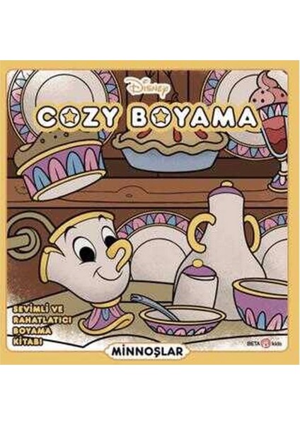 Disney Cozy Sevimli ve Rahatlatıcı Boyama Kitabı Minnoşlar