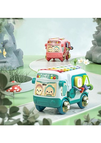 Çok Yönlü Bebek Oyuncağı Müzik Eğlence Otobüsü Tak Çıkar fırsatları