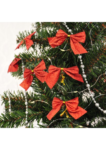 Yılbaşı Ağaç Süsü Simli Fiyonk 12LI 4 cm fiyatları