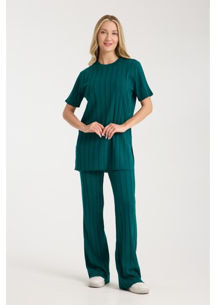 Çizgili Relax Fit Ikili Takım modelleri