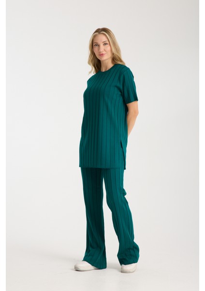 Çizgili Relax Fit Ikili Takım fırsatları