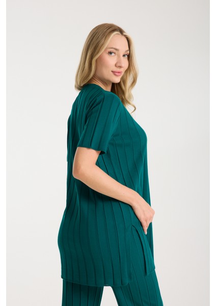 Çizgili Relax Fit Ikili Takım