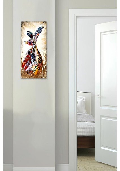 Altın Turna Kuşu Temalı Temperli Cam Dik Tablo 30X60 cm Ebadında Uv Baskı - DCT074 modelleri