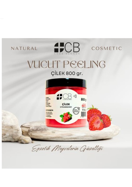 Vücut Bakım Peelingi 800 gr – Derin Temizlik ve Nem Desteği