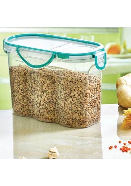Kilitli Kapaklı Contalı Hava,su Sıvı Geçirmez 1,7 Litre Erzak Saklama KABI-SA585 (K95) fiyatları