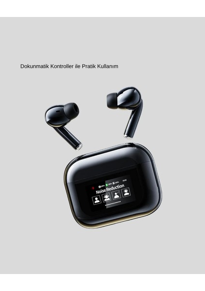 Aktif Gürültü Engelleme (Anc) Kablosuz Bluetooth Kulaklık – Dijital Ekranlı, Dokunmatik ve Uzun Pil Ömürlü modelleri