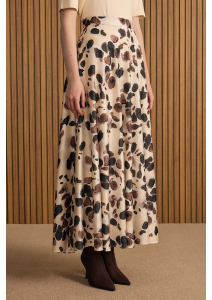 Desenli Kloş Etek modelleri