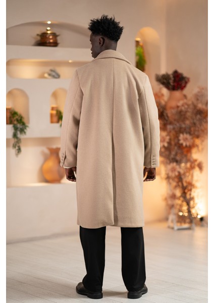 Italyan Geniş Yaka Oversize (Bol Kesim) Salaş Uzun Kaban fırsatları