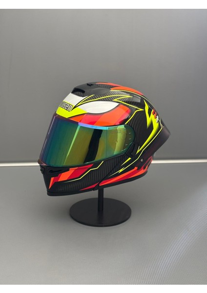 WS-202 Güneş Gözlüklü Çene Açılır Kask Renkli Vizörlü G1