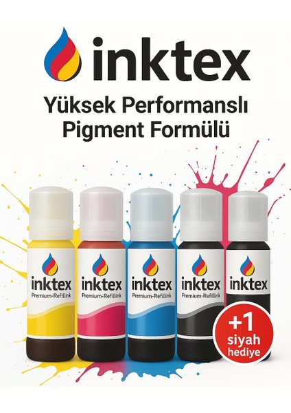 Hp GT53XL - GT52 GT-5810/GT-5811/GT-5812/GT-5820/GT-5821/GT-5822/310/315/316/319/410/415/500/515/530/615 4 Renk Mürekkep Takımı + 1 Siyah Hediyeli