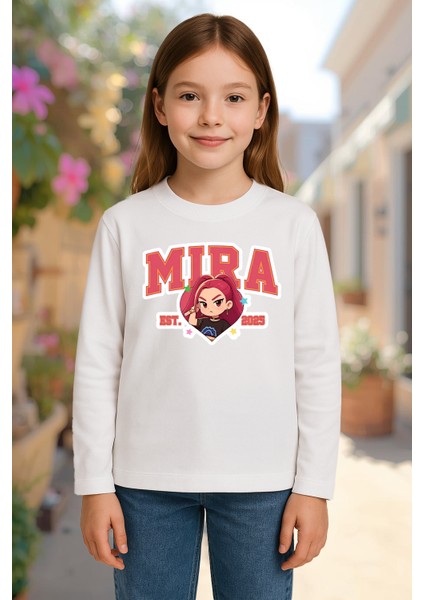 Kpop Demon Hunters Huntrix Mira Uzun Kollu Baskılı Kız Çocuk Tişört (4-13 Yaş)) fiyatları