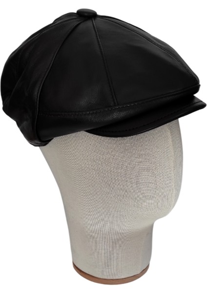 Hakiki Deri Klasik Erkek Kasket Şapka modelleri