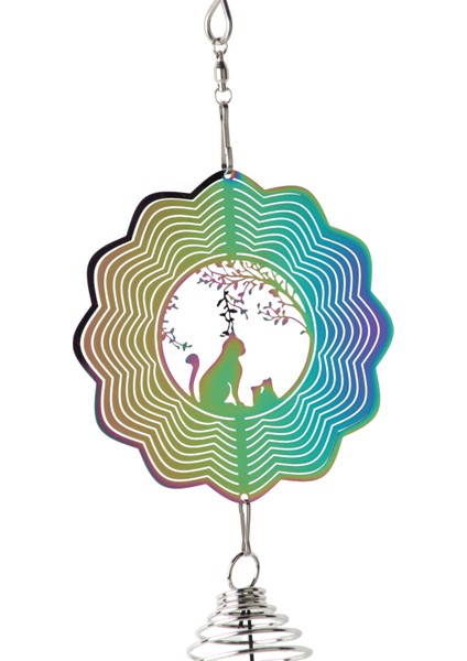 Feng Shui Kedi Temalı Rüzgar Çanı Dış Mekan Bahçe Balkon Süsü Yeni Ev & Arkadaş Hediyesi 60 Cm. indirimleri