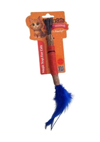 Petzzcats Zımpara Matatabi ve Çıngırak Sesli Peluş Kedi Oyuncağı Kırmızı 1X20 cm