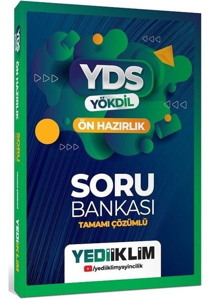 Yediiklim Yds Yökdil Ön Hazırlık Soru Bankası Çözümlü Yediiklim Yayınları