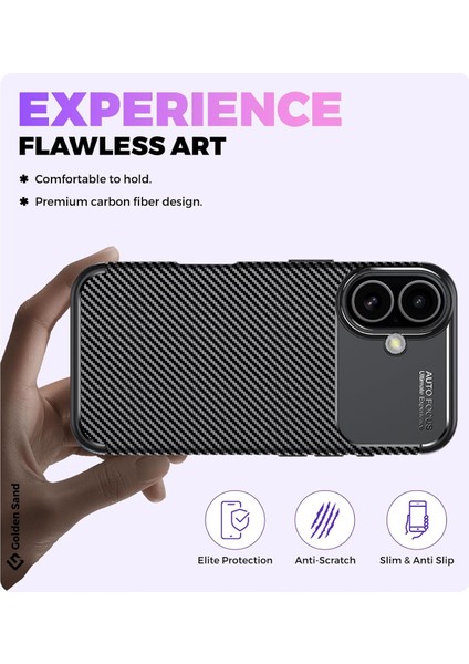 Apple iPhone 17 Uyumlu Kılıf Karbon Tasarım Kamera Korumalı Silikon Telefon Kılıfı Kapak fırsatları