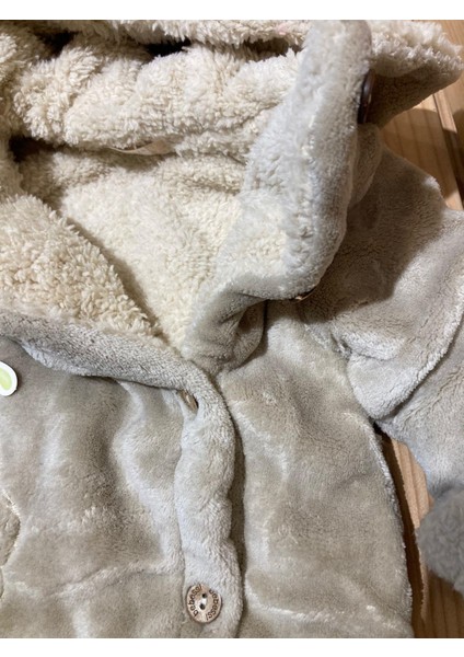 Kadife Ekstra Kalın Wellsoft Unisex Tulum Bej fiyatları