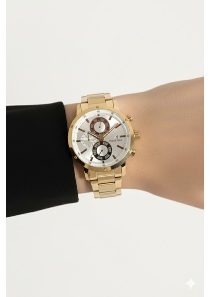 Kadın Kol Saati Altın Renk, Gümüş Kadran - Şık Metal Kordon, 2 Yıl Garantili modelleri