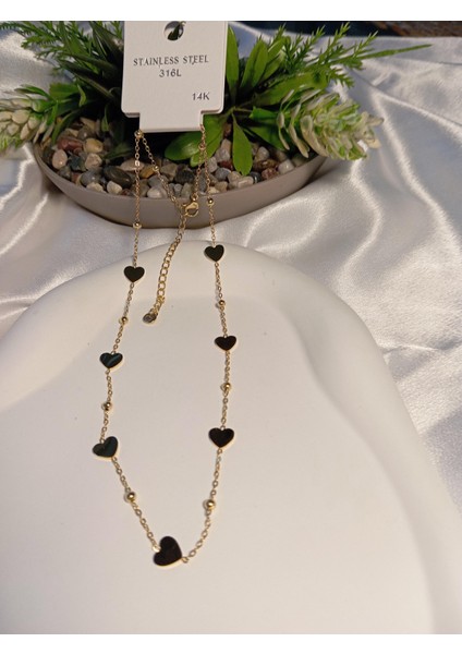 14 K Kaplama Kalpli Zincir Çelik Kolye fiyatları