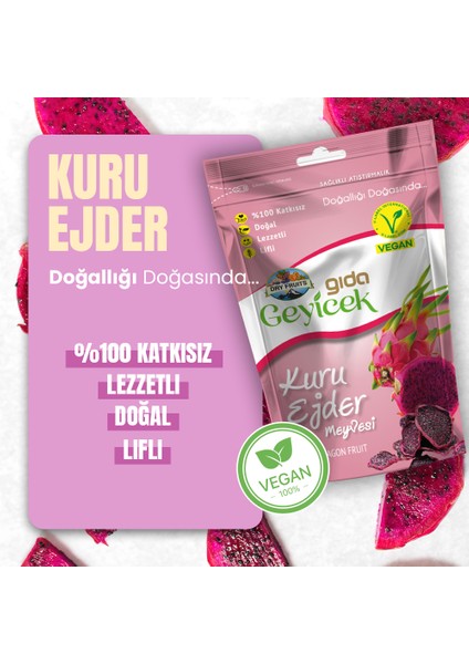 Kurutulmuş Ejder Meyvesi 30 gr fiyatları