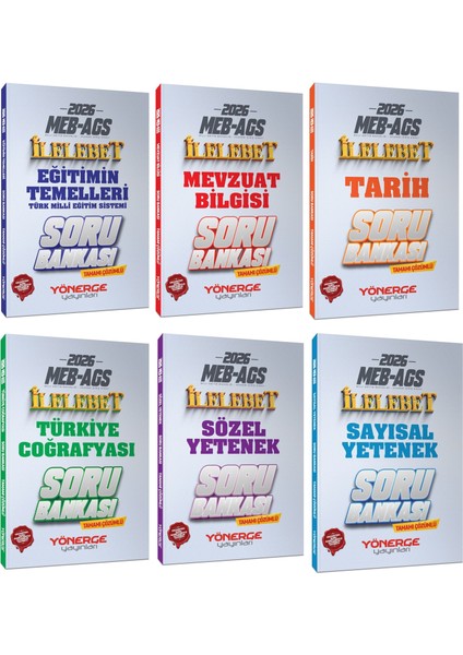 Yönerge 2026 Meb-Ags Ilelebet Soru Bankası 5 Li Set Yönerge Yayınları