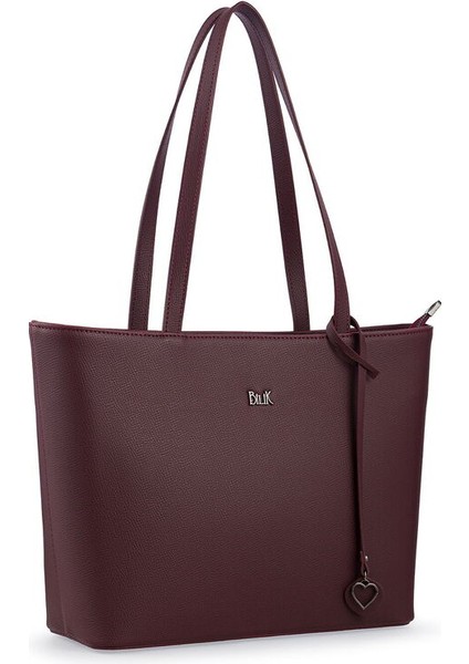 Logo Detaylı Bordo Kadın Omuz Çantası Blkf Aqua fiyatları