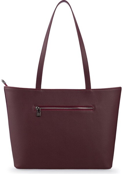 Logo Detaylı Bordo Kadın Omuz Çantası Blkf Aqua modelleri