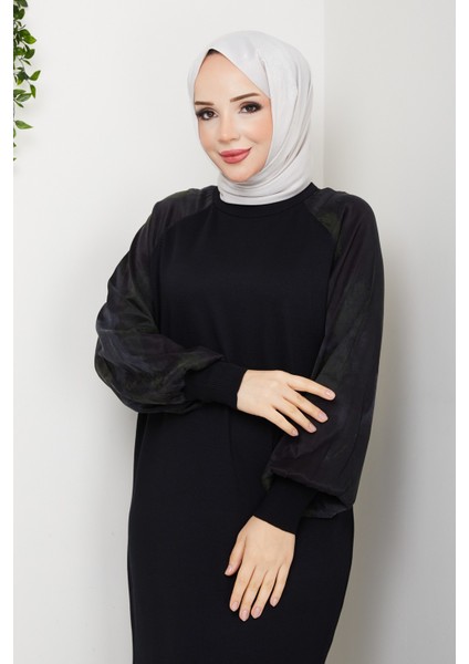 Kadın Kolu Ipek Kupra Merserize Triko Elbise -PMK484 fiyatları