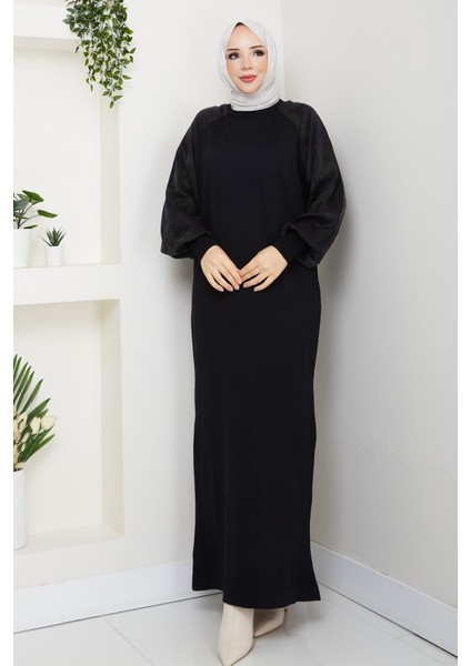 Kadın Kolu Ipek Kupra Merserize Triko Elbise -PMK484 modelleri