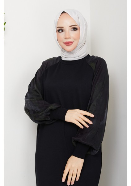 Kadın Kolu Ipek Kupra Merserize Triko Elbise -PMK484 indirimleri